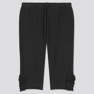 NWT 1 pair of 12-18m Girls UNIQLO Cropped Black Leggings